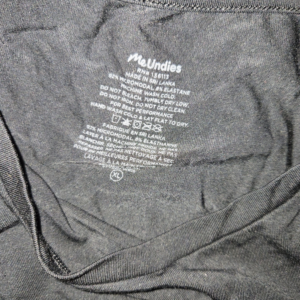 MeUndies Black Short Sleeve Women's Tee - Picture 5 of 5